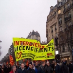 Manifestation de chmeurs et prcaires  Paris le 6 dcembre 2003 photo n33 
